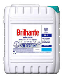 Detergente Concentrado 7 Litros S/perfume - Brilhante